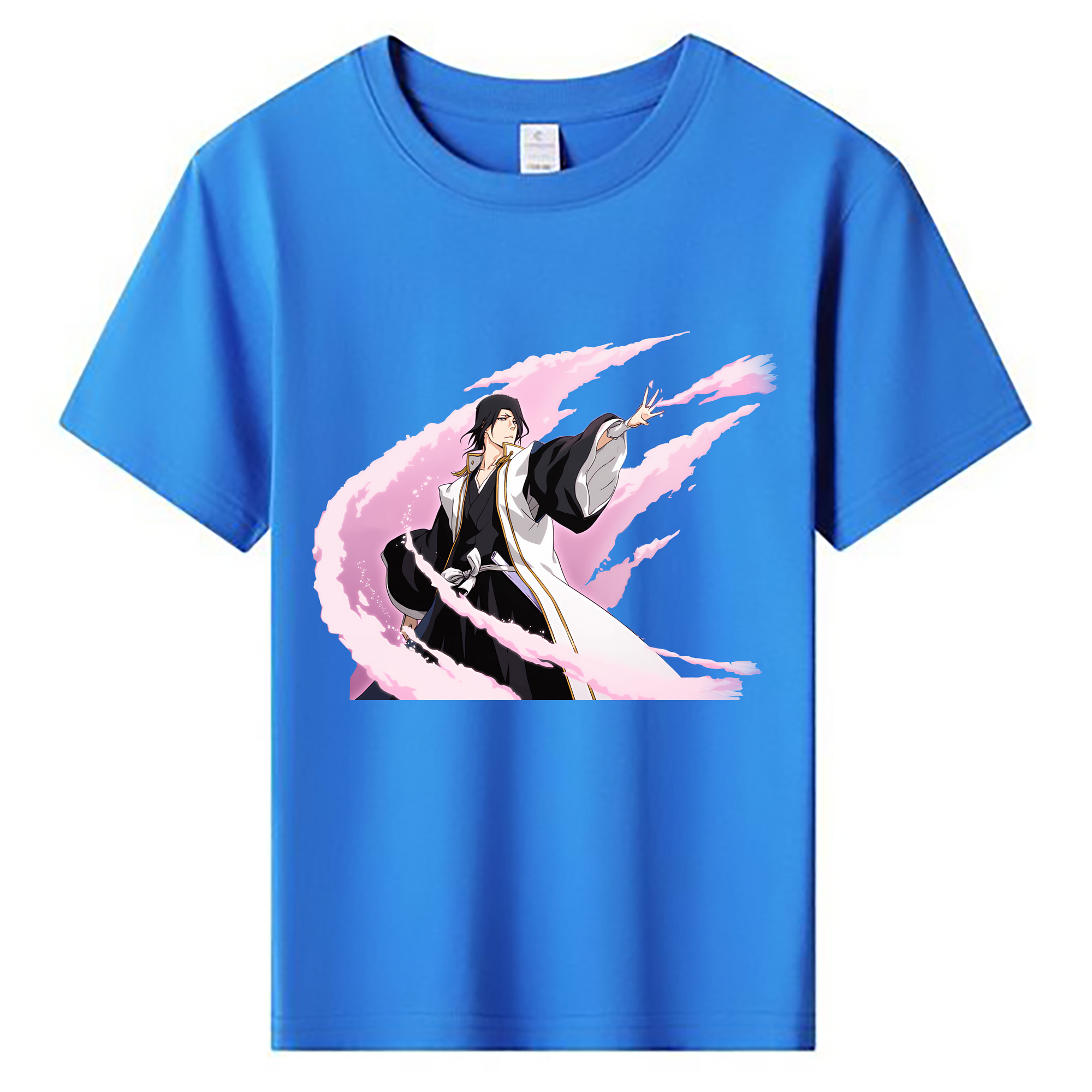 （画像用） ブリーチ くちき びゃくや BLEACH Kuchiki Byakuya 綿100％キッズTシャツ（フロントプリント）